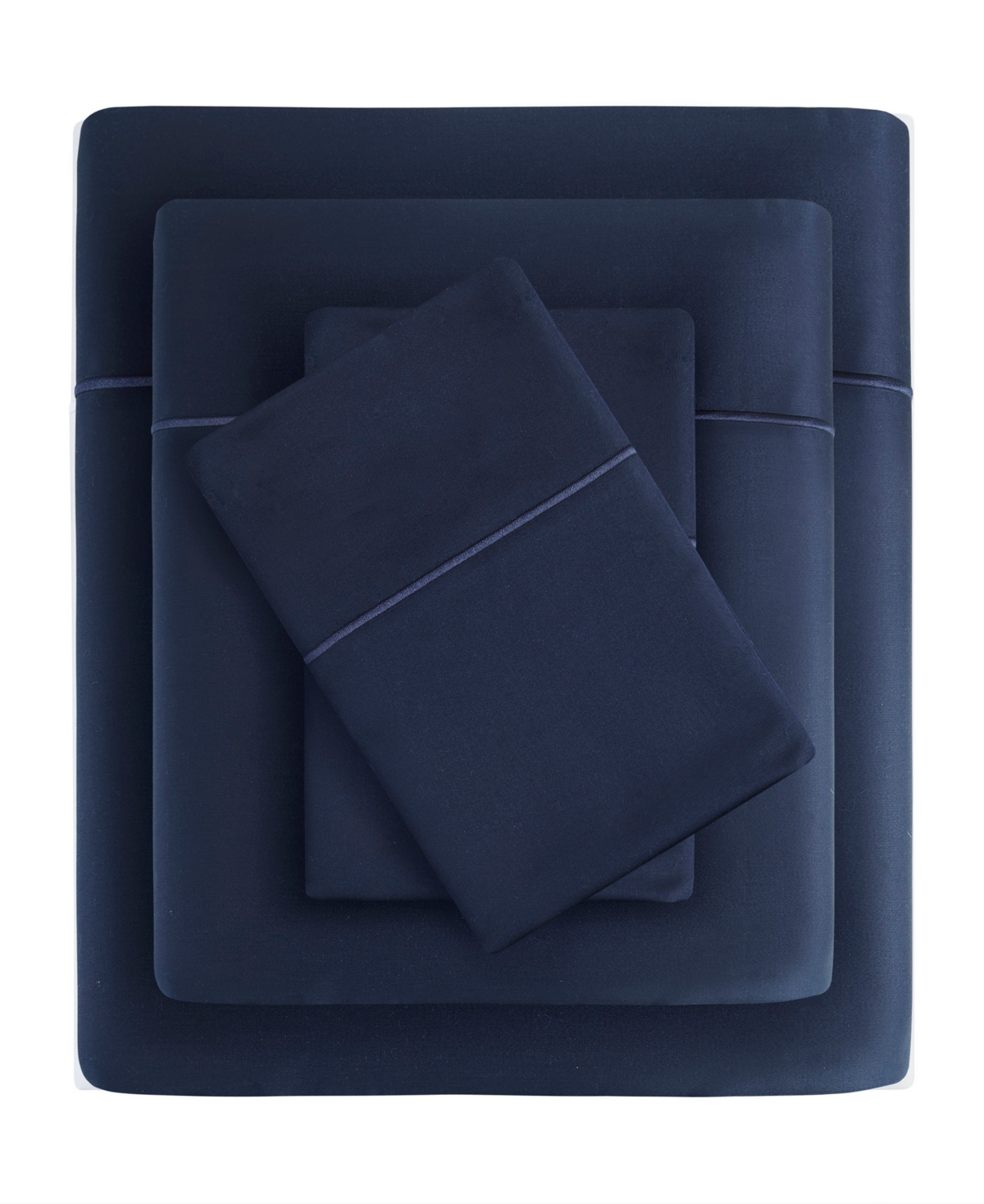 Madison Park 600 Thread Count Pima Cotton Sateen 4-pc Sheet Set, Queen In Navy