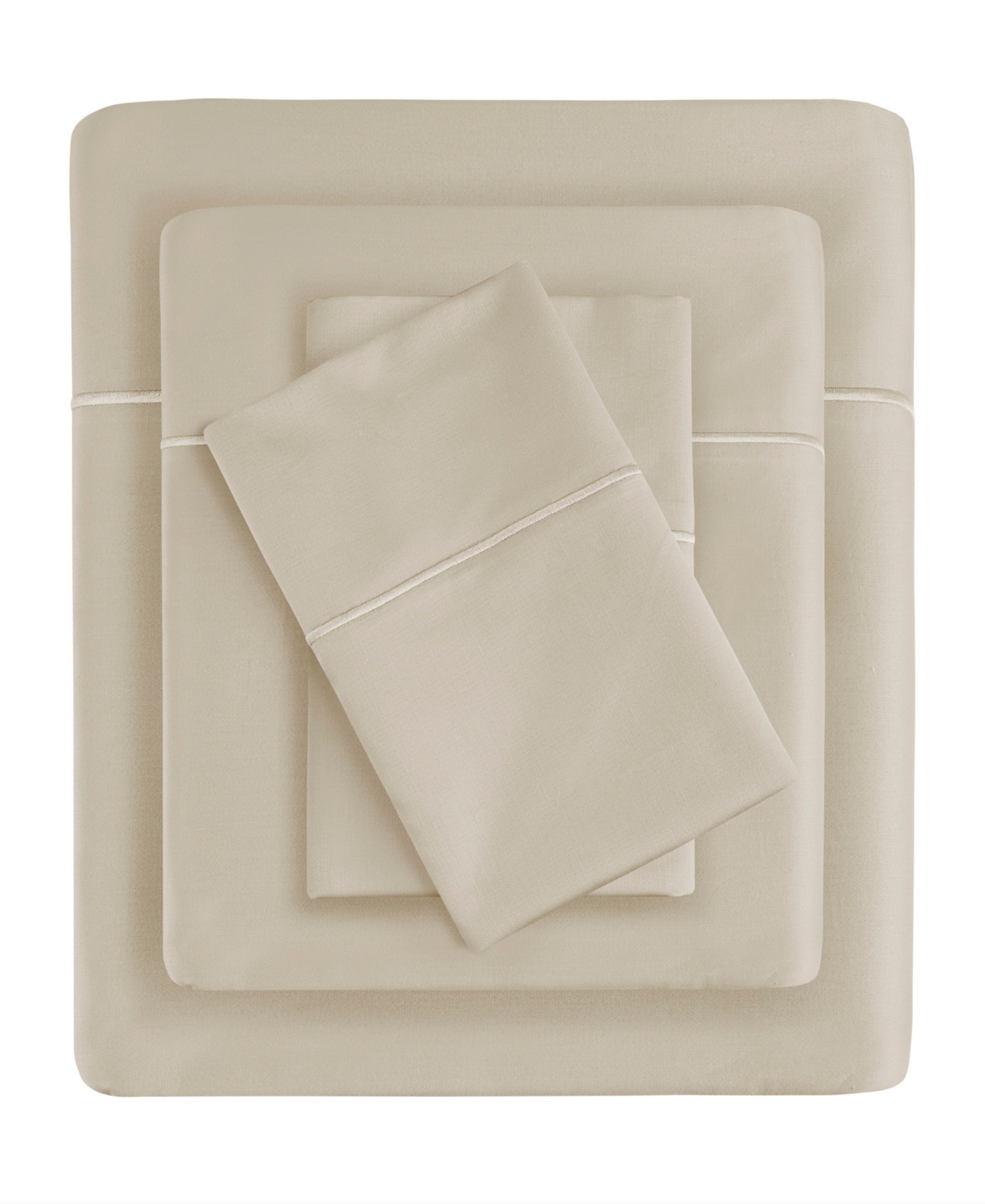 Madison Park 600 Thread Count Pima Cotton Sateen 4-pc Sheet Set, Queen In Sand