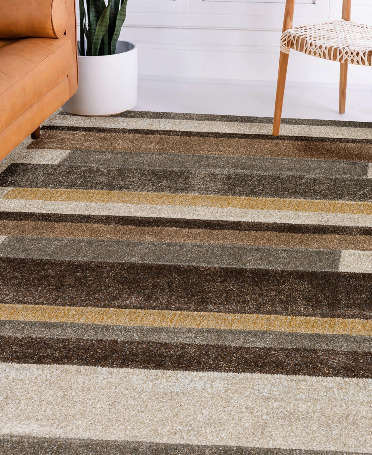 Dalyn Carmona Co2 5'1" X 7'5" Area Rug In Brown