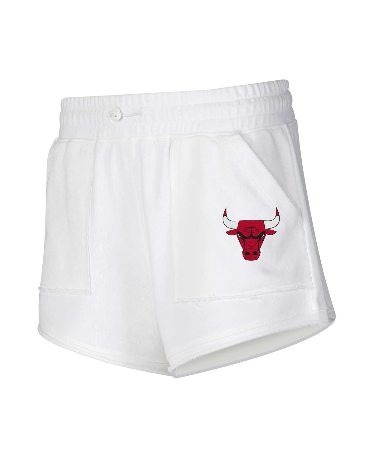 Shop Concepts Sport Women's  White Chicago Bulls Sunray Shorts