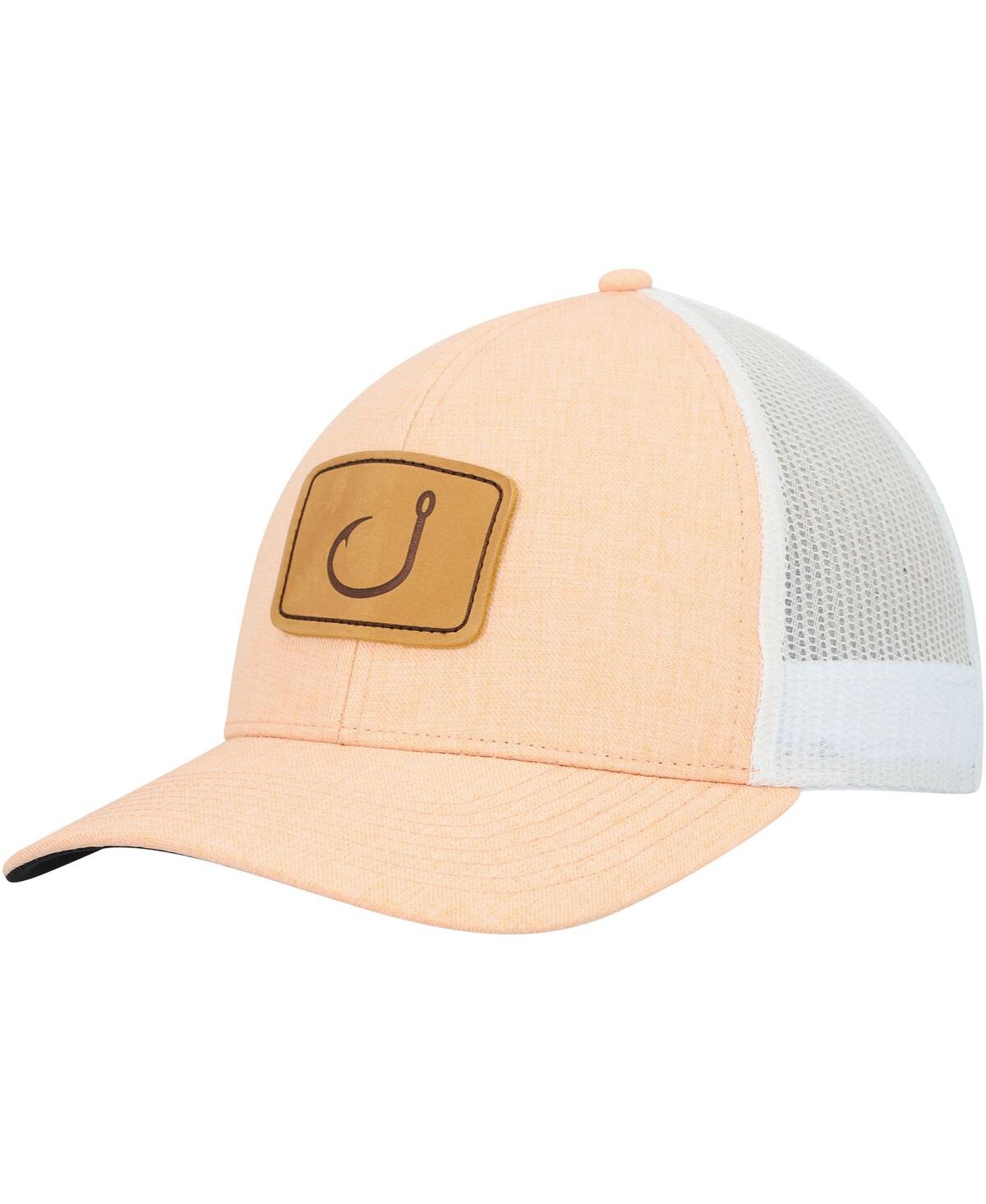 Avid Men's  Orange, White Lay Day Trucker Ry Snapback Hat In Orange,white