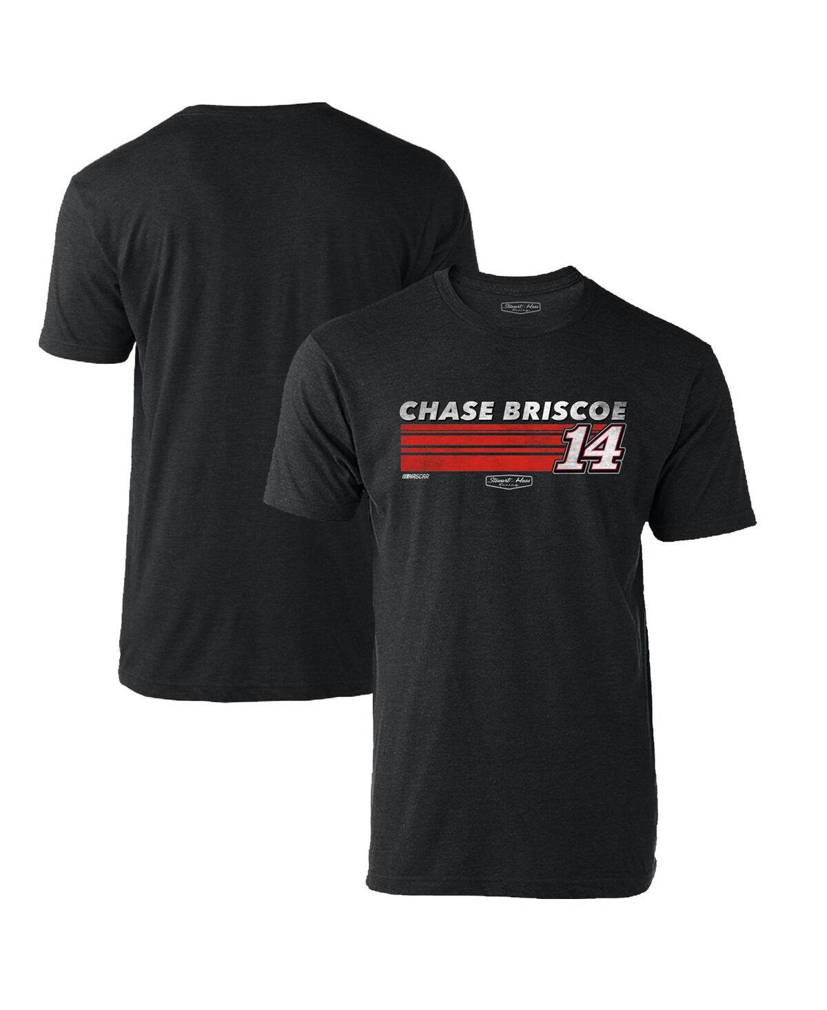 Shop Stewart-haas Racing Team Collection Men's  Heather Charcoal Chase Briscoe Hot Lap T-shirt