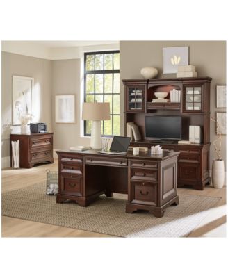 Furniture Richmond Home Office Collection In Brown Burgandy