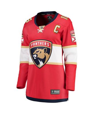 Women's Aleksander Barkov Red Florida Panthers Home Captain Premier Breakaway Player Jersey