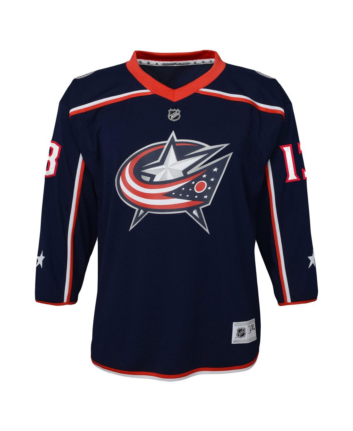 Big Boys and Girls Johnny GaudreauColumbus Blue Jackets Replica Player Jersey - Navy