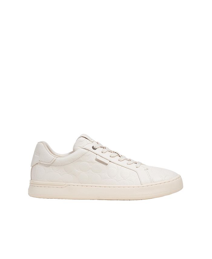 COACH Men's Lowline Signature Leather Low Top Sneakers - Macy's