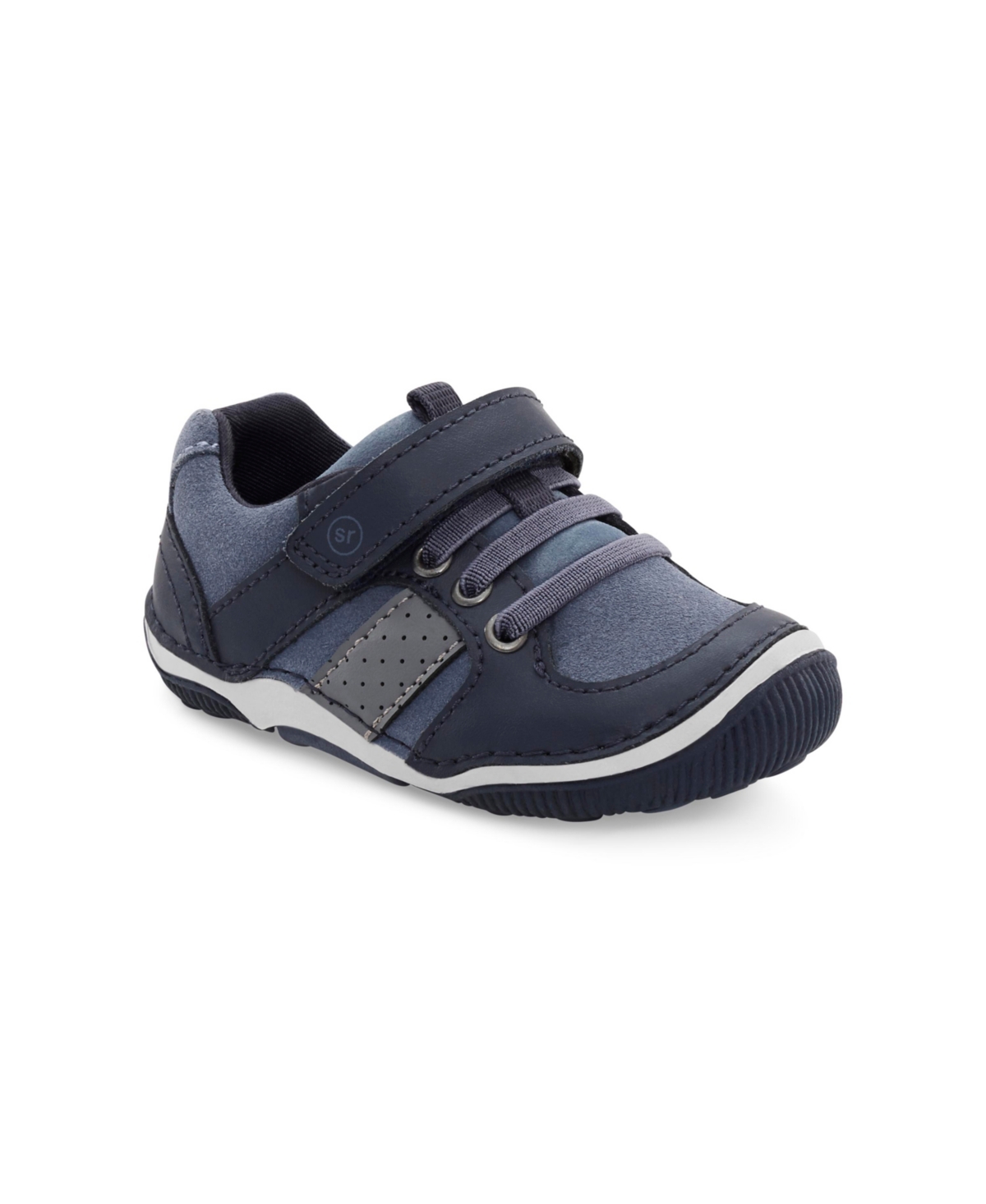Shop Stride Rite Baby Boys Srtech Wes Leather Sneakers In Blue