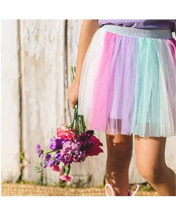 “Little Fairy” child & doll skirt duo with wine tutus