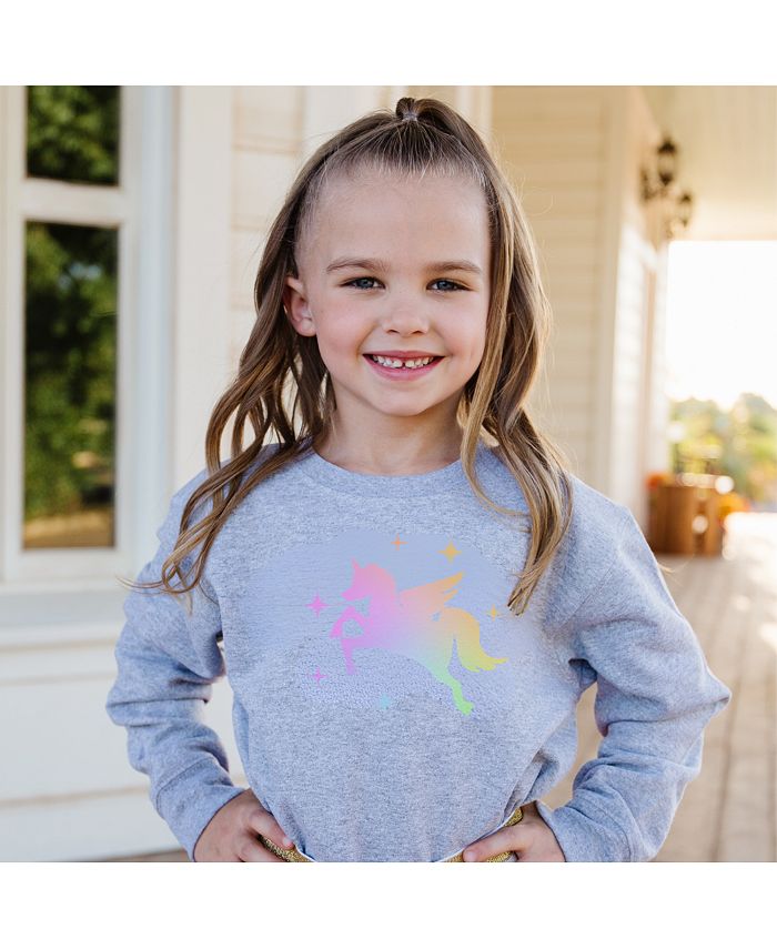 Unicorn sweatshirt best sale for little girl