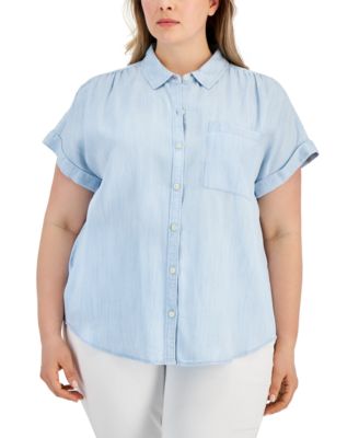 Style & Co - Plus Size Camp Shirt