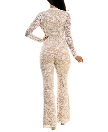 Bebe lace jumpsuit store