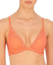 Wear Lively Rust Orange Lacy and Black Lacy No Wire Push Up Bra Set