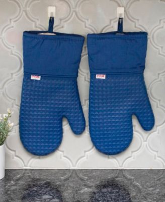Flexible Waffle Silicone Oven Mitt, Set of 2