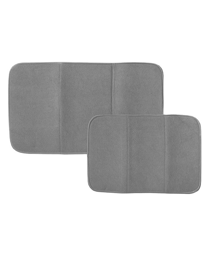 2 Pack Microfiber Dish Drying Mat 20 X 15 Inch Kitchen Counter