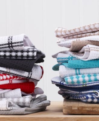 Coordinating Flat Waffle Weave Dish Cloth, Set of 12