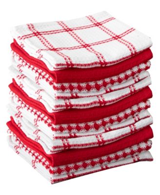 Coordinating Flat Waffle Weave Dish Cloth, Set of 12