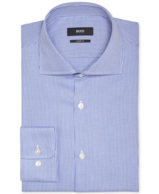 Hugo Boss - Sharp-Fit Cross-Stitched Dress Shirt