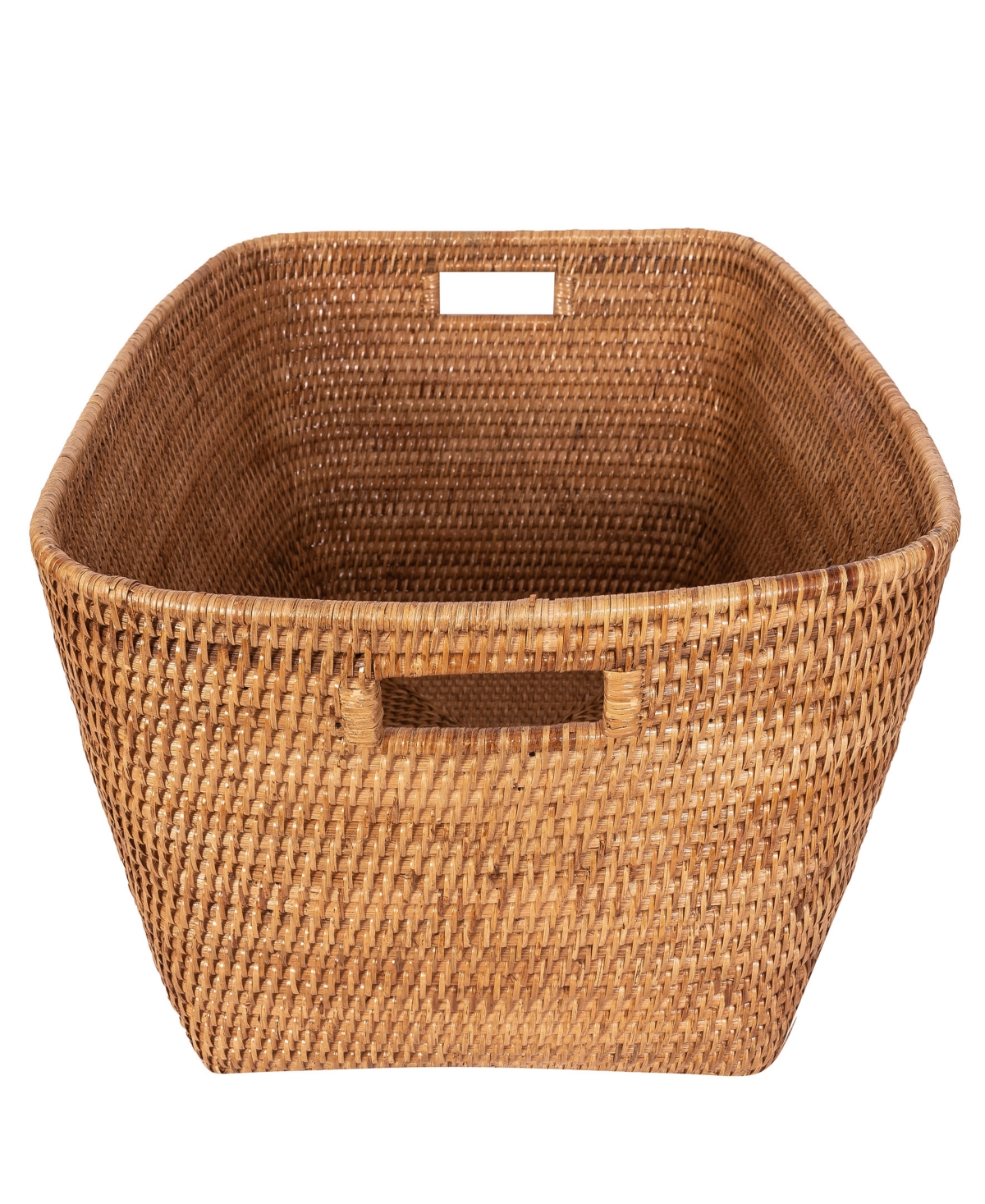 Shop Artifacts Trading Company Saboga Home Family Basket With Cutout Handle In Honey Brown