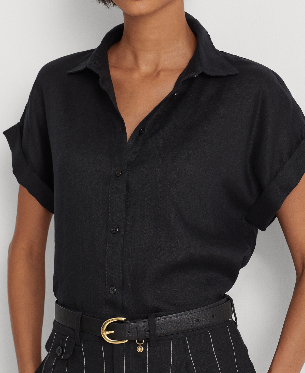 Lauren Ralph Lauren Dolman-Sleeve Linen Shirt