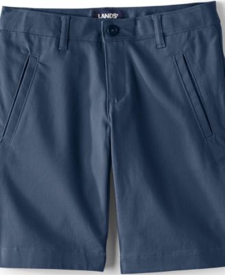 Little Girls School Uniform Stretch Stretch Chino Bermuda Shorts