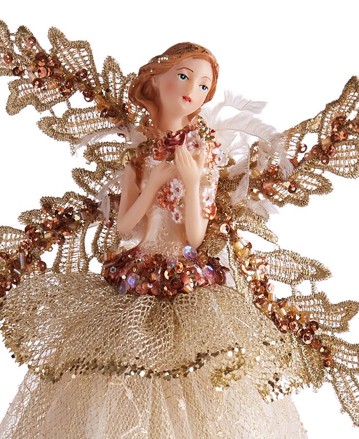 Holiday Lane GoldTone Fairy Tree Topper, Created for Macy's Macy's