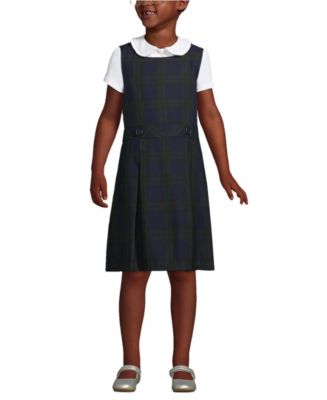Lands' End School Uniform Girls Plaid Jumper Top of Knee Macy's