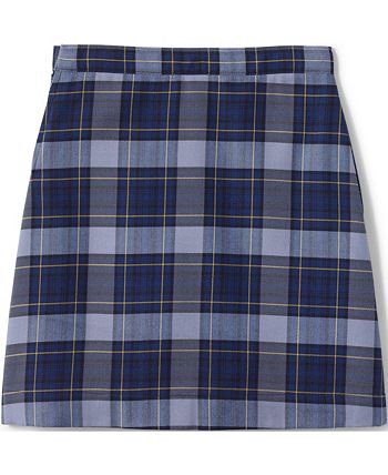 Lands' End School Uniform Girls Child Plus Plaid A-line Skirt Below the ...