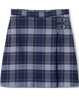 Lands' End School Uniform Girls Child Plus Plaid A-line Skirt Below the ...