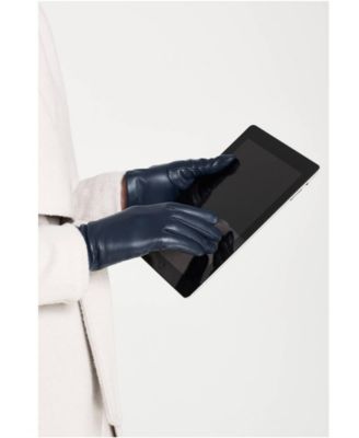 Women's EZ Touch Screen   Lined Leather Gloves