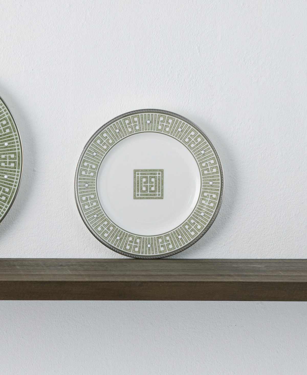 Noritake Infinity Green Platinum 4 Piece Bread Butter/appetizer Plate Set, Service For 4