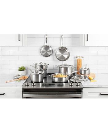 12-Piece MultiClad Pro Tri-Ply Stainless Cookware - Cuisinart