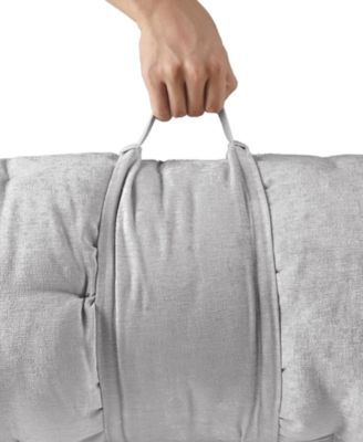 Edelia Poly Chenille Lounge Floor Pillow, 27 "x 74"