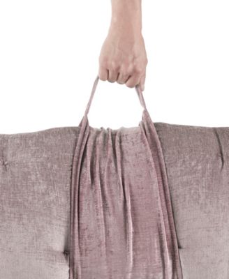 Edelia Poly Chenille Lounge Floor Pillow, 27 "x 74"