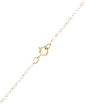 Textured Heart 18" Pendant Necklace in 10k Two-Tone Gold