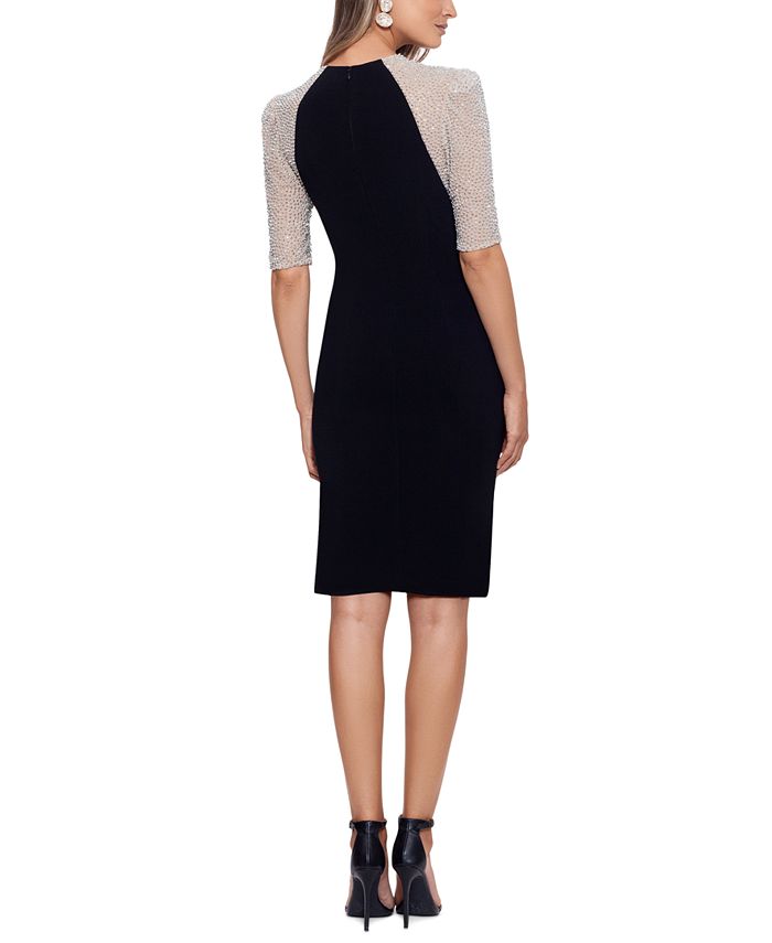 XSCAPE Petite BeadEmbellished Dress Macy's