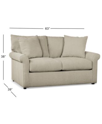 Wrenley 63" Fabric Loveseat, Created for Macy's