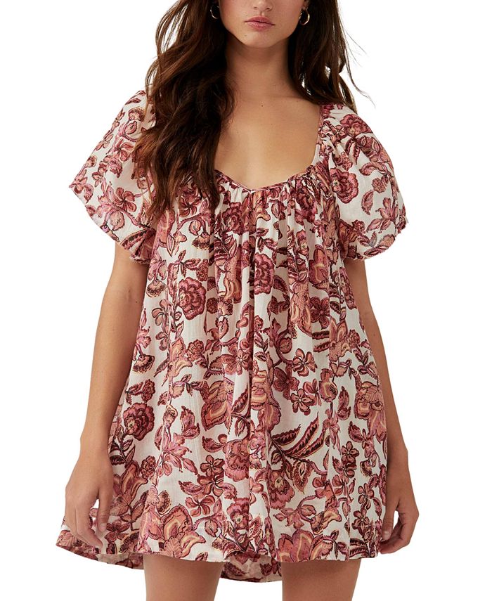 Free People Women's Kauai Getaway Cotton Embroidered Tunic Macy's
