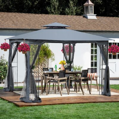 Streamdale 10x10 Patio Gazebo Canopy with Mosquito Net