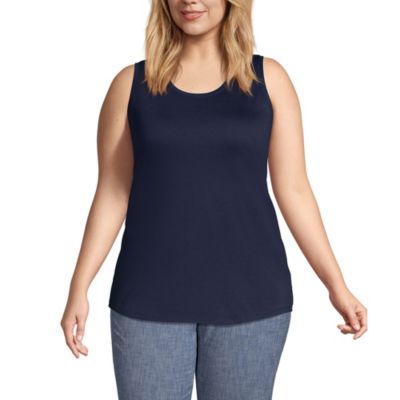 Plus Size Supima Cotton Tunic Tank Top
