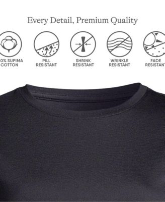 Women's Tall Relaxed Supima Cotton Long Sleeve Crew Neck T-Shirt