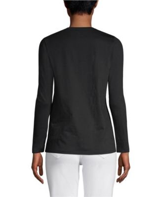 Women's Supima Cotton Long Sleeve V-Neck T-Shirt