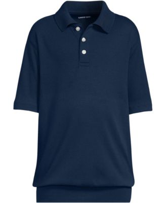 Girls Short Sleeve Banded Bottom Polo Shirt