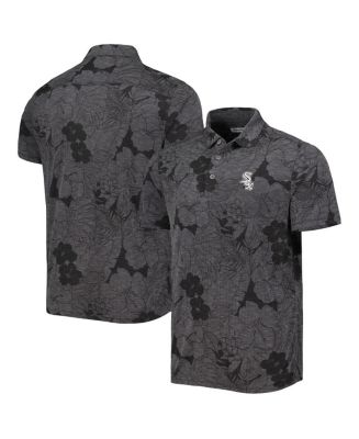 Tommy Bahama Men's Black Chicago White Sox Miramar Blooms Polo Shirt ...