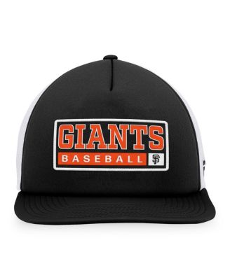 Men's Black, White San Francisco Giants Foam Trucker Snapback Hat