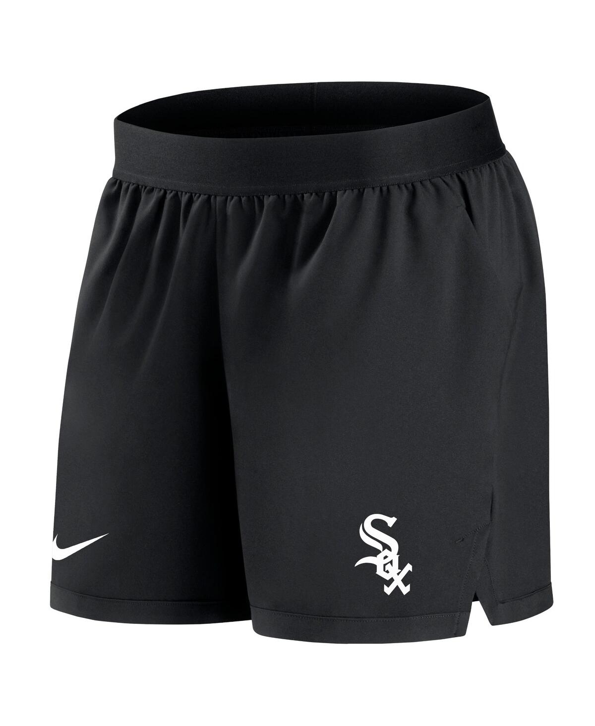 Nike Women's  Black Chicago White Sox Authentic Collection Team Performance Shorts In Black
