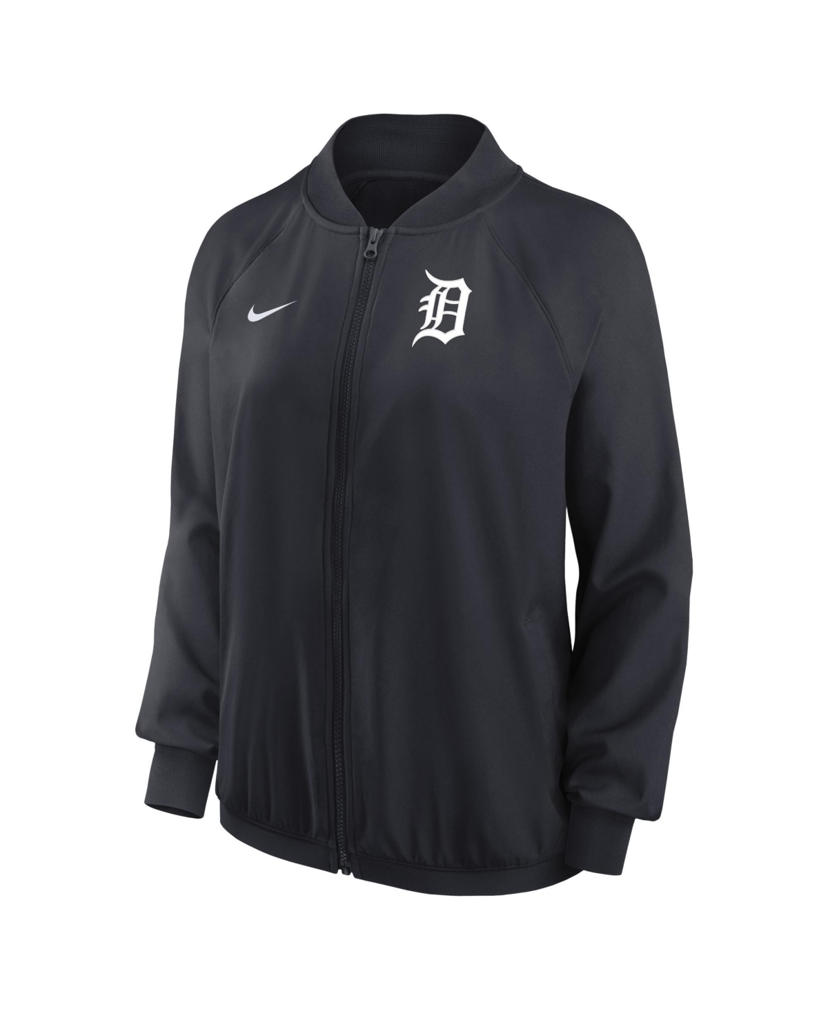 Shop Nike Women's  Navy Detroit Tigers Authentic Collection Team Raglan Performance Full-zip Jacket