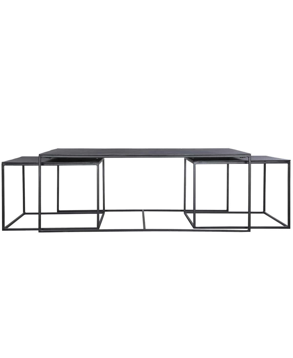Declan Nesting Coffee Table - Antique-like Charcoal