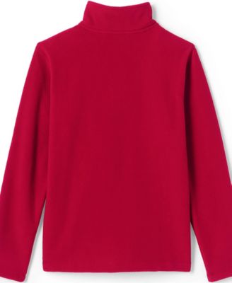 Girls School Uniform Lightweight Fleece Quarter Zip Pullover