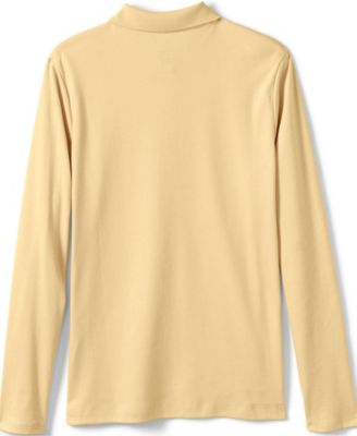 Girls Long Sleeve Feminine Fit Interlock Polo Shirt