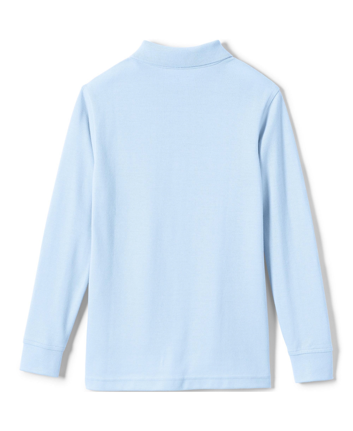 Lands' End Boys Long Sleeve Mesh Polo Shirt